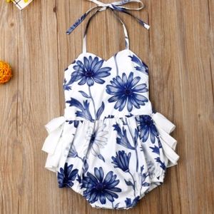Hazel & Bo - BLU Floral Romper
